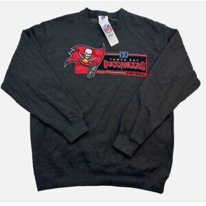 NFL Team Apparel Tampa Bay Buccaneers Football Sweatshirt Men's Size XL Grey New